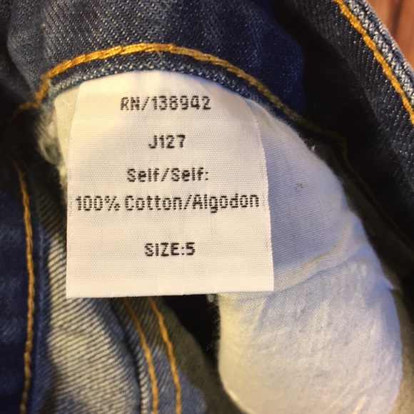 On Twelfth American flag destroyed denim shorts - Picture 4 of 4